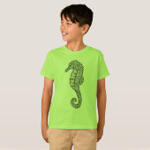 刺激を受けたなタツノオトシゴ Tシャツ (正面フル)