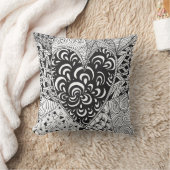 刺激を受けたなハートの落書き クッション (ブランケット)