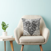 刺激を受けたなハートの落書き クッション (椅子)