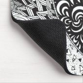 刺激を受けたなハートの落書き マウスパッド (コーナー)