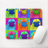 刺激を受けたなパグのマウスパッド マウスパッド (マウス)