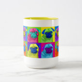 刺激を受けたなパグのマグ ツートーンマグカップ (中央)