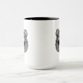 刺激を受けたなパンダ マグカップ (中央)