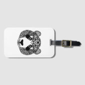 刺激を受けたなパンダ ラゲッジタグ (正面横)