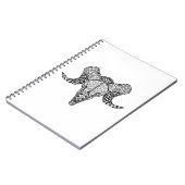 刺激を受けたなヒツジのスカル ノートブック (左側)