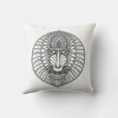 刺激を受けたなヒヒの顔 クッション (裏面)