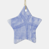 刺激を受けたなビーチのテーマのヒトデ セラミックオーナメント (右)