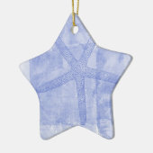 刺激を受けたなビーチのテーマのヒトデ セラミックオーナメント (左)