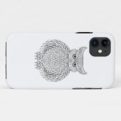 刺激を受けたなフクロウの鳥のトーテム Case-Mate iPhoneケース (裏面(横))