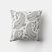 刺激を受けたなペイズリーのデザイン クッション (裏面)