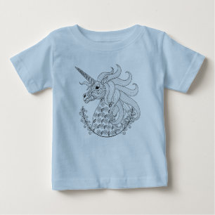 刺激を受けたなユニコーン ベビーTシャツ