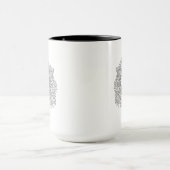 刺激を受けたなライオンの頭部3 マグカップ (中央)