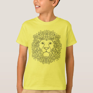 刺激を受けたなライオンの頭部3 Tシャツ