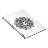 刺激を受けたなライオンの頭部4 ノートブック (右側)