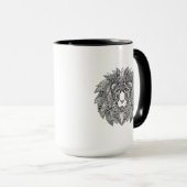 刺激を受けたなライオンの頭部4 マグカップ (正面右)