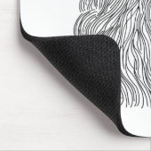 刺激を受けたなライオンの頭部5 マウスパッド (コーナー)