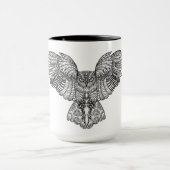 刺激を受けたなワシミミズク マグカップ (中央)