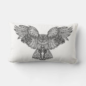 刺激を受けたなワシミミズク ランバークッション (裏面)