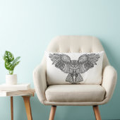 刺激を受けたなワシミミズク ランバークッション (椅子)