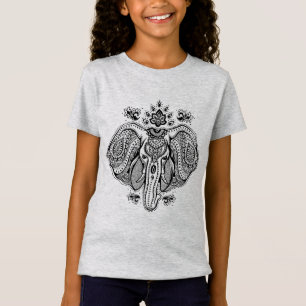 刺激を受けたなヴィンテージのインドゾウ Tシャツ