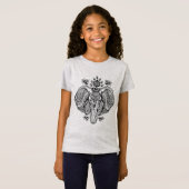 刺激を受けたなヴィンテージのインドゾウ Tシャツ (正面フル)
