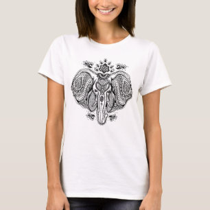 刺激を受けたなヴィンテージのインドゾウ Tシャツ