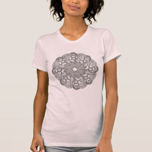 刺激を受けたな円形のデザイン Tシャツ