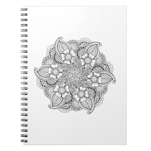 刺激を受けたな円形の要素 ノートブック (正面)