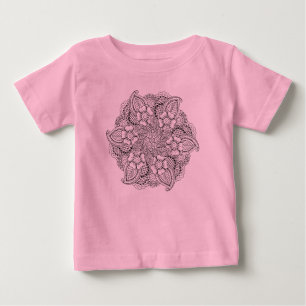 刺激を受けたな円形の要素 ベビーTシャツ