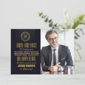 刺激を受けたな写真の退職のパーティの招待状 招待状 (スタンド正面)