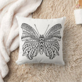 刺激を受けたな熱帯蝶 クッション (ブランケット)