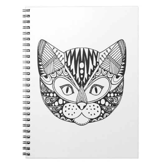 刺激を受けたな猫 ノートブック (正面)