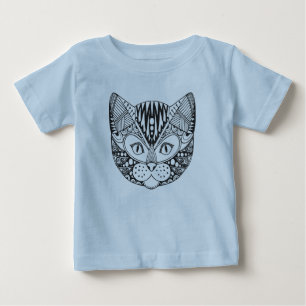刺激を受けたな猫 ベビーTシャツ