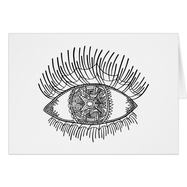 刺激を受けたな目 (正面横)