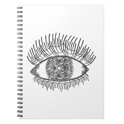 刺激を受けたな目 ノートブック (正面)