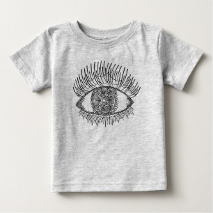 刺激を受けたな目 ベビーTシャツ