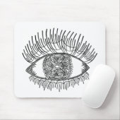 刺激を受けたな目 マウスパッド (マウス)