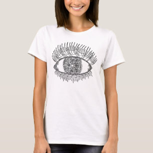 刺激を受けたな目 Tシャツ
