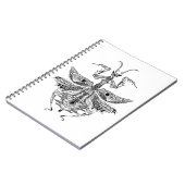 刺激を受けたな祈るカマキリ ノートブック (左側)