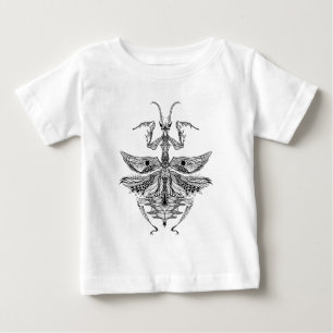 刺激を受けたな祈るカマキリ ベビーTシャツ