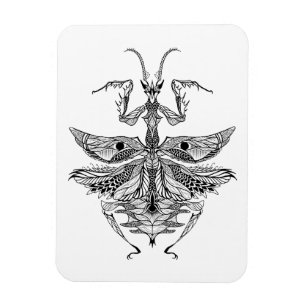 刺激を受けたな祈るカマキリ マグネット