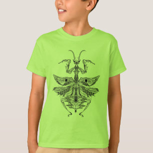 刺激を受けたな祈るカマキリ Tシャツ