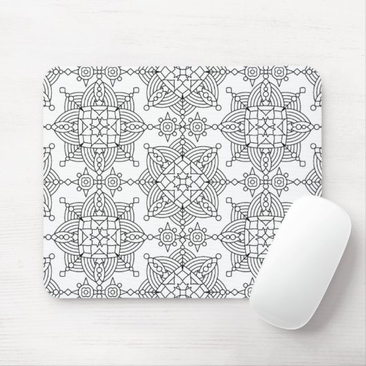 刺激を受けたな種族のアートなパターン マウスパッド (マウス)