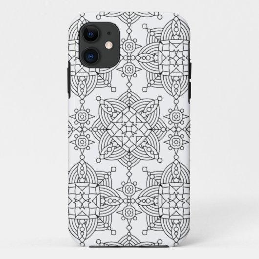 刺激を受けたな種族のアートなパターン Case-Mate iPhoneケース (裏面)