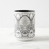 刺激を受けたな種族のイラストレーション マグカップ (中央)