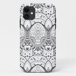 刺激を受けたな種族のイラストレーション iPhone 11 ケース