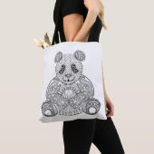 刺激を受けたな種族のパンダ2 トートバッグ (クローズアップ)