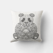 刺激を受けたな種族のパンダ クッション (裏面)