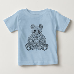 刺激を受けたな種族のパンダ ベビーTシャツ