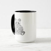 刺激を受けたな種族のパンダ マグカップ (正面左)